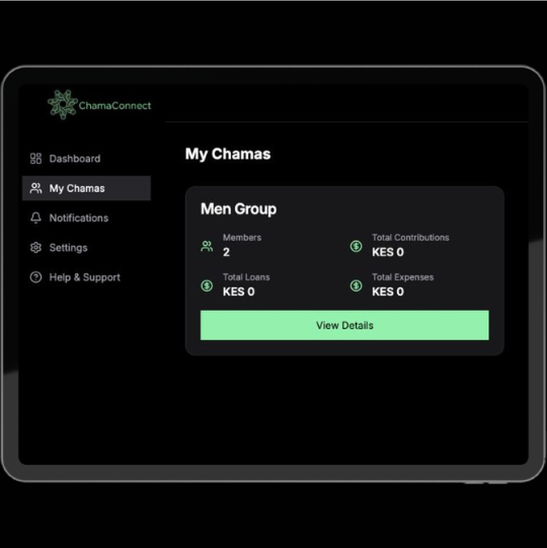 Professional using ChamaConnect